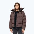 Dámska zimná bunda Pitbull Amalia Padded Hooded dark chocolate 4