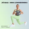 XTREXO čierna pogumovaná liatina hmotnosť RW5 5 kg 2