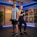 Gumová liatinová činka XTREXO Pro 16 kg black 5