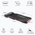 TREXO Walking Pad W150 elektrický bežecký pás čierny 3