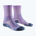 Dámske ponožky X-Socks Trailrun Perform Crew orchid/sunset blue