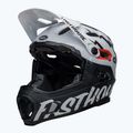 Cyklistická prilba Bell FF Super DH MIPS Spherical fasthouse matte gloss black/white