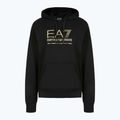 Pánska mikina EA7 Emporio Armani Train Visibility Hoodie black / gold