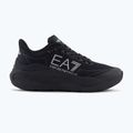 Topánky EA7 Emporio Armani Wave Cracking full black / silver 8