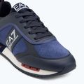 Topánky EA7 Emporio Armani Black & White Suede sky captain / deep cobal / mineral 7