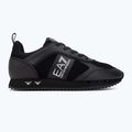 Topánky EA7 Emporio Armani Black & White Suede triple black micropunch 2
