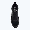 Topánky EA7 Emporio Armani Black & White Suede triple black micropunch 5