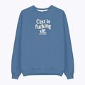Pánska mikina Kaotiko C'est la vie denim blue 4