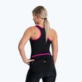 Dámsky cyklistický dres Rogelli Abbey Tank Top W black / pink 3