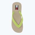 Dámske žabky Tommy Jeans Logo Summer white clay/lime essence 5