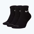 Ponožky Nike Everyday Plus Cushioned Ankle 3 páry black/white