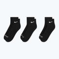 Ponožky Nike Everyday Plus Cushioned Ankle 3 páry black/white 3
