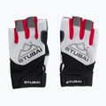 Lezecké rukavice STUBAI Eternal 3/4 Finger bielo-červené 9572 3