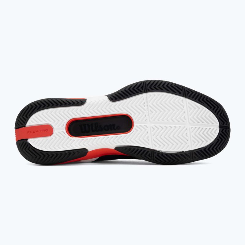 Pánske tenisové topánky Wilson Rush Pro 5 black/infrared/white 4