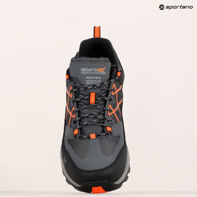 Pánske trekové topánky REGATTA Samaris III Low granite/blaze orange 21