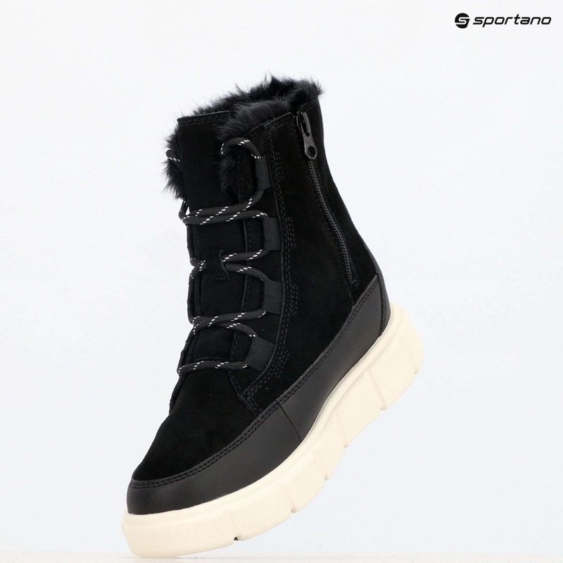 Detské snehule  Sorel Youth Sorel Explorer III Lace black/sea salt 15