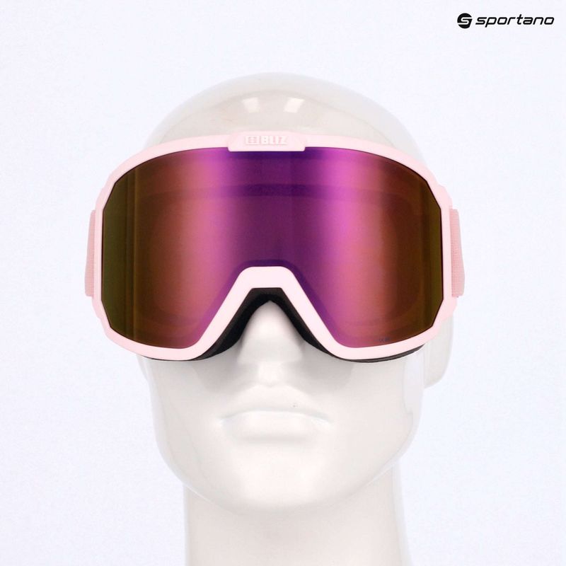Lyžiarske okuliare Bliz Rave matt powder pink/brown pink multi 8