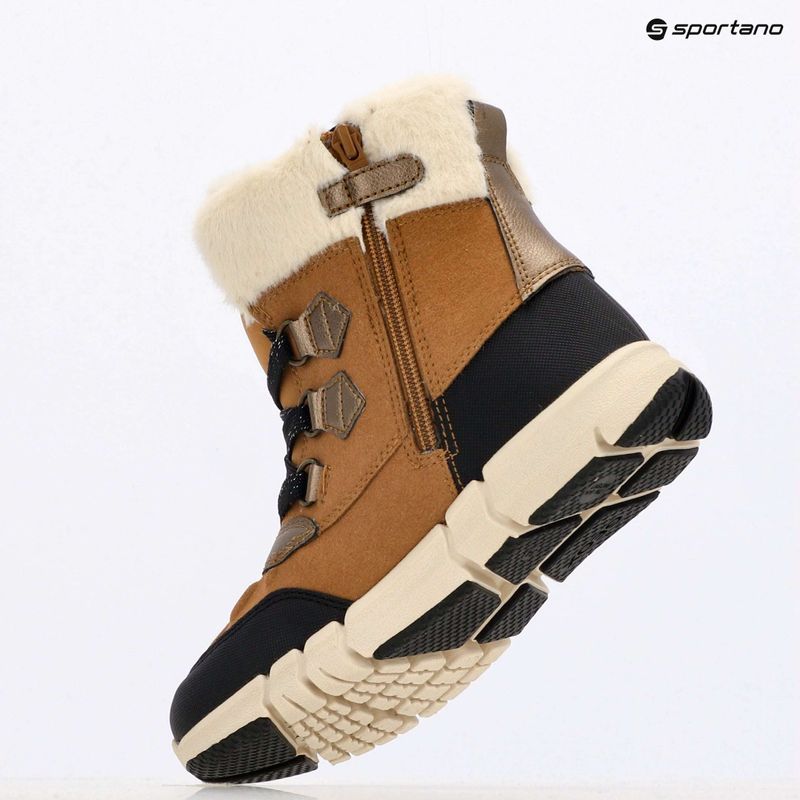 Geox Flexyper ABX whisky / black detské snehové topánky 9