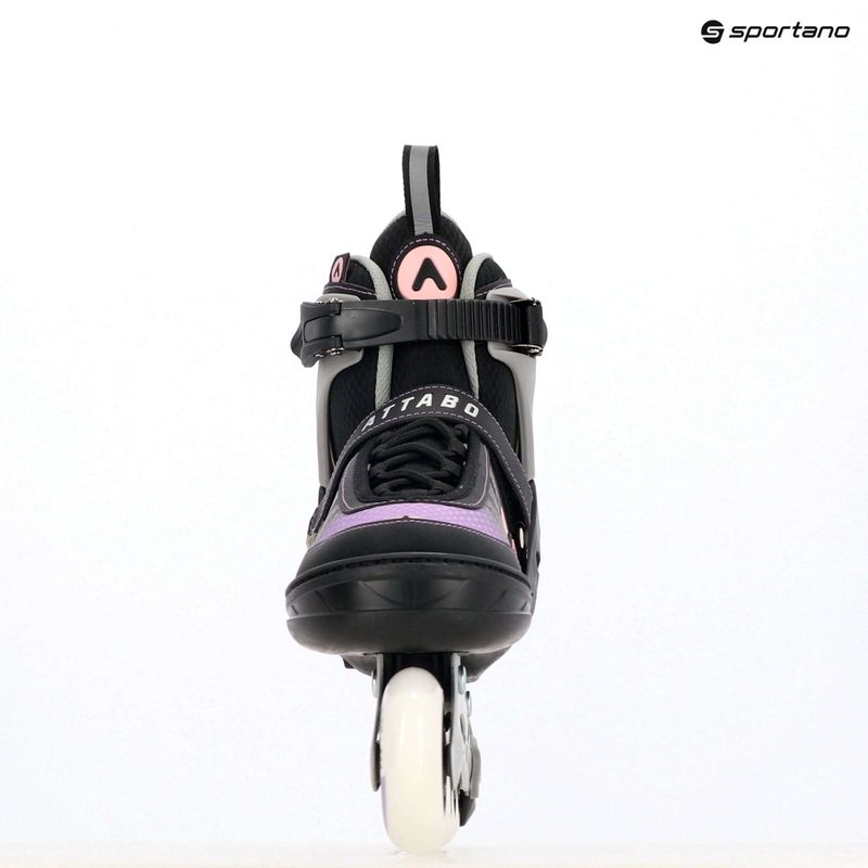 Detské kolieskové korčule nastaviteľné ATTABO Bladeroll black/violet 17