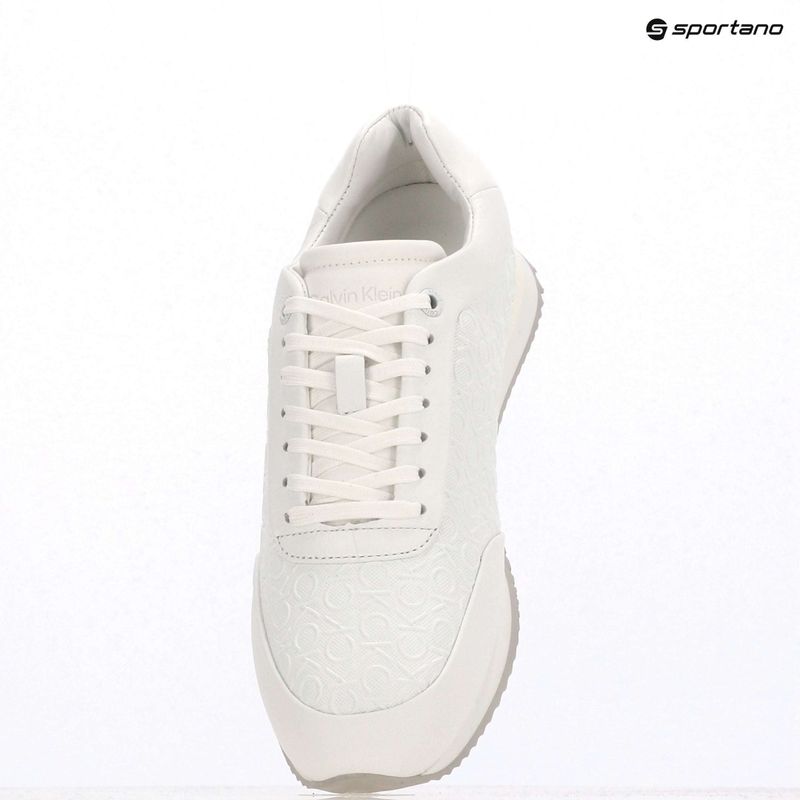 Dámske topánky Calvin Klein HW0HW02574 Runner Lace Up Mono Pu Triple Bright White 9