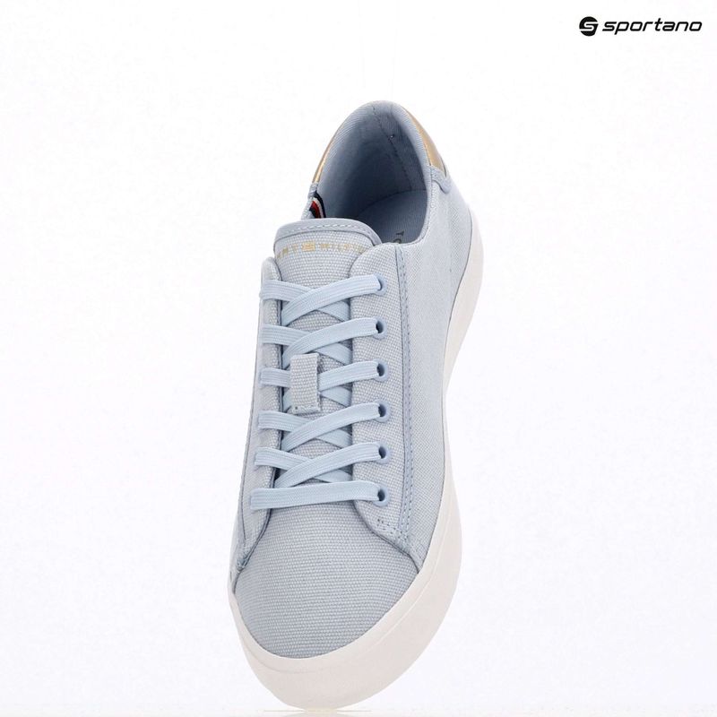 Dámske tenisky Tommy Hilfiger Vulc Canvas Lace Up breezy blue 9