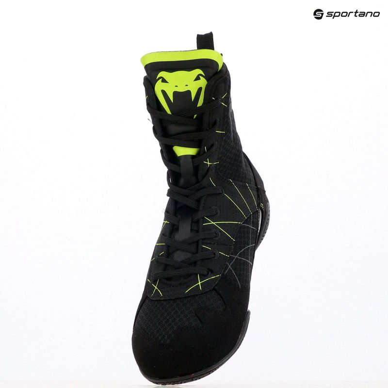 Pánske boxerské topánky Venum Training Camp 4.0 black/neo green 15