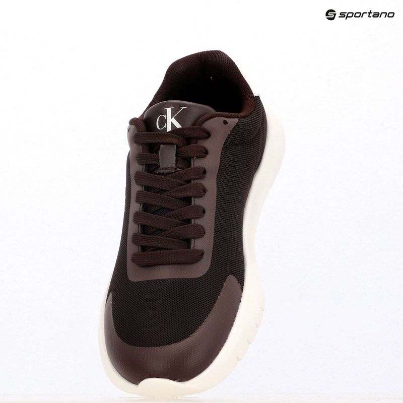 Dámske topánky Calvin Klein YW0YW01750 3 Eva Runner Mesh MG brown out/green haze 9
