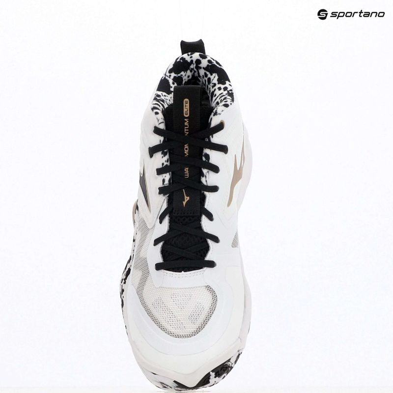 Volejbalové topánky Mizuno Wave Momentum Elite Mid white/black/ge gold 15