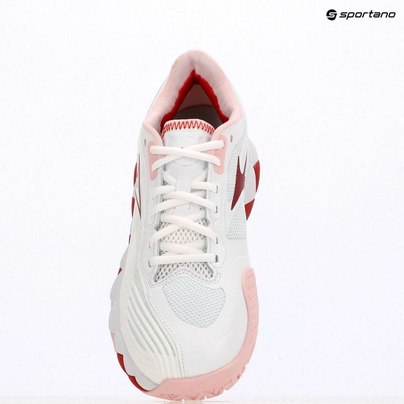 Dámske tenisové topánky Mizuno Wave Enforce Tour 2 CC white/pinkesque/barbados/cherry 9