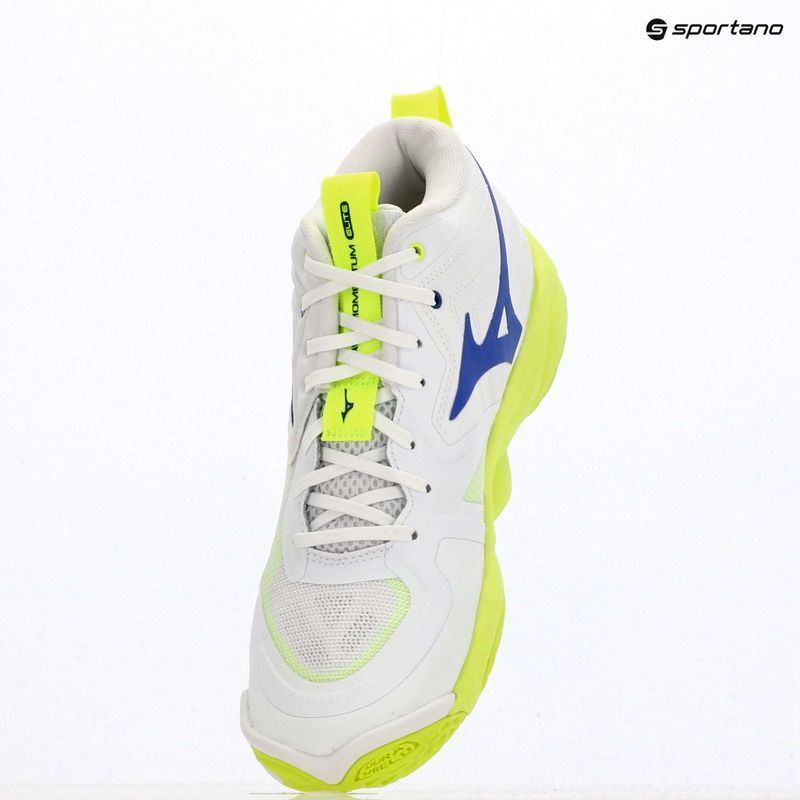 Volejbalové topánky Mizuno Wave Momentum Elite Mid white/lightning yellow/dazzling blue 9