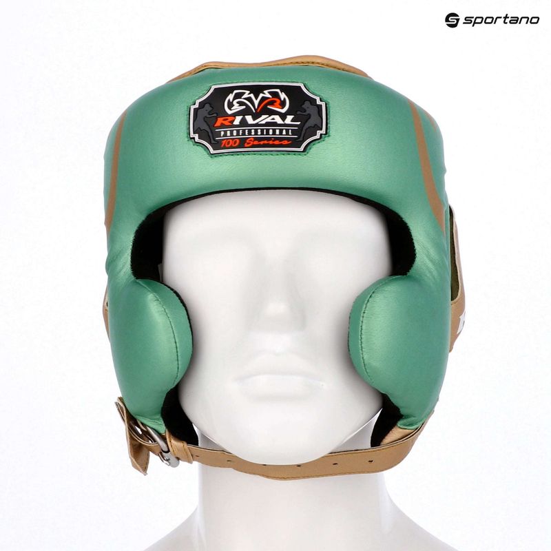 Boxerská prilba Rival RHG100 Professional Headgear green/gold 6