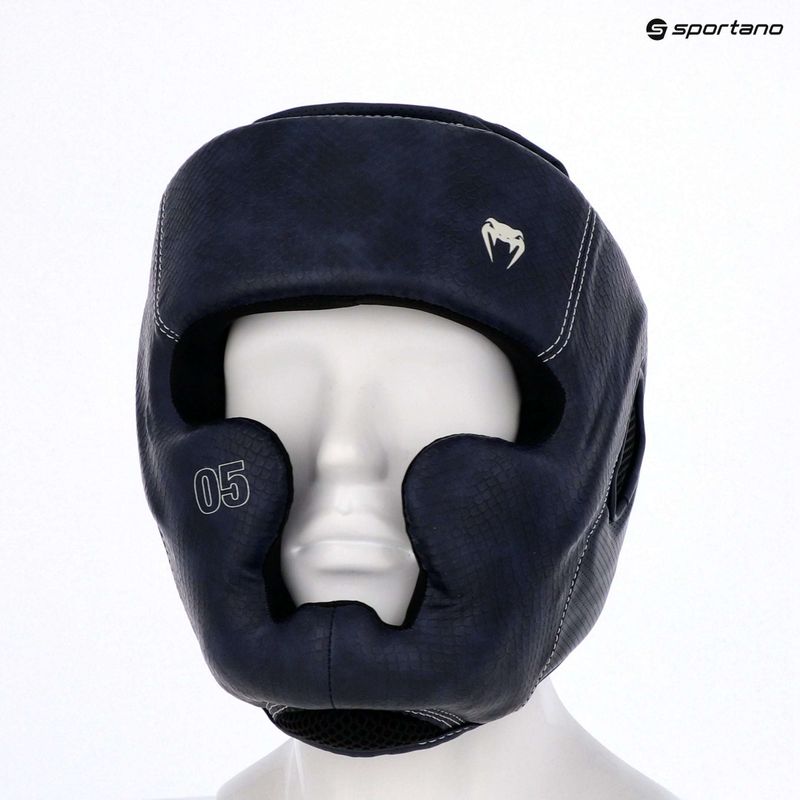 Boxerská prilba Venum Impact Evo Scales Headgear midnight blue 9