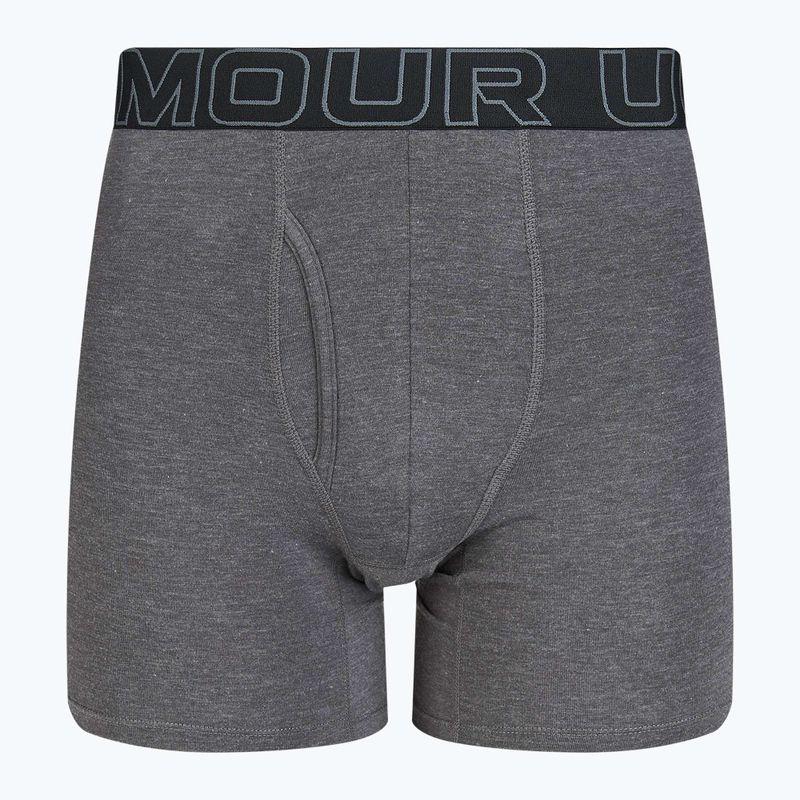 Pánske spodné prádlo Under Armour Perf Cotton 6", 3 ks carbon black/galaxy black 2