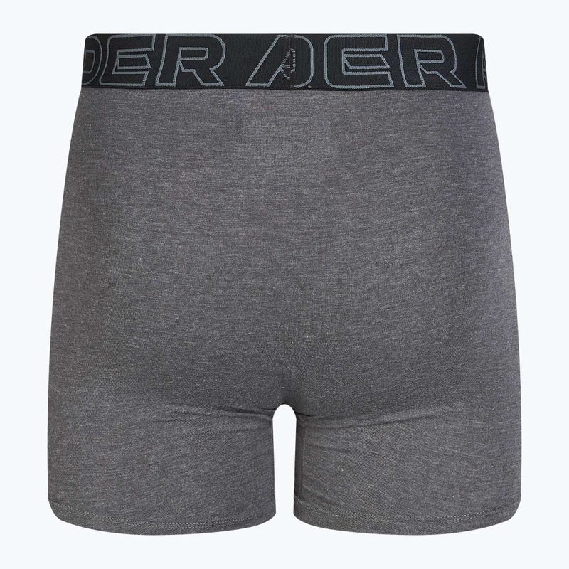 Pánske spodné prádlo Under Armour Perf Cotton 6", 3 ks carbon black/galaxy black 3