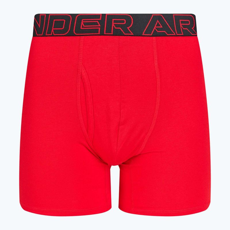 Pánske spodné prádlo Under Armour Perf Cotton 6", 3 ks carbon black/galaxy black 5