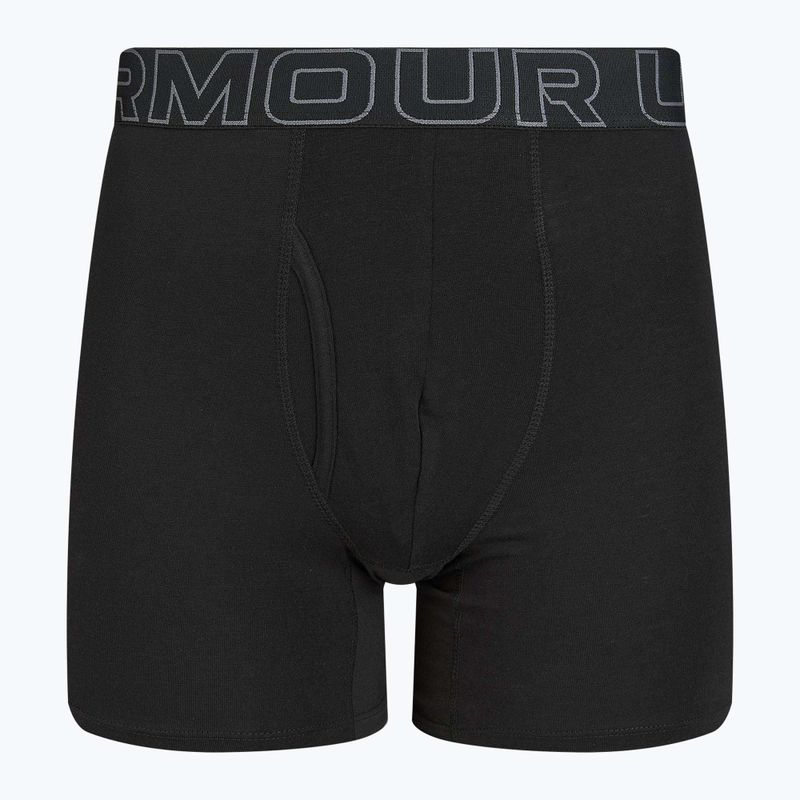 Pánske spodné prádlo Under Armour Perf Cotton 6", 3 ks carbon black/galaxy black 8