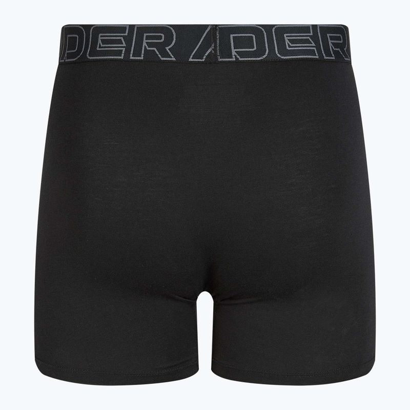 Pánske spodné prádlo Under Armour Perf Cotton 6", 3 ks carbon black/galaxy black 9