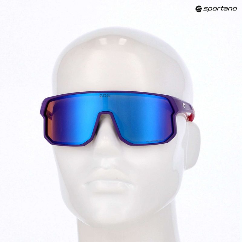 Slnečné okuliare GOG Vidar matt purple/pink/reflex blue 6
