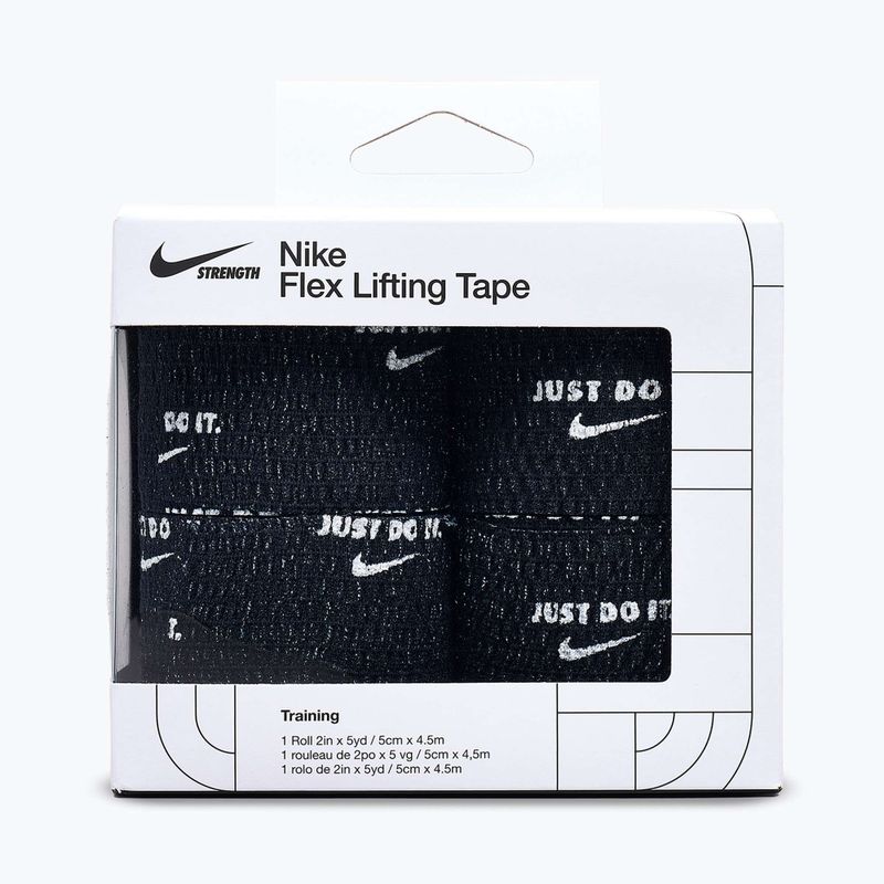 Kohezívny elastický obväz Nike Strenght Flex Lifting Tape black/white 2