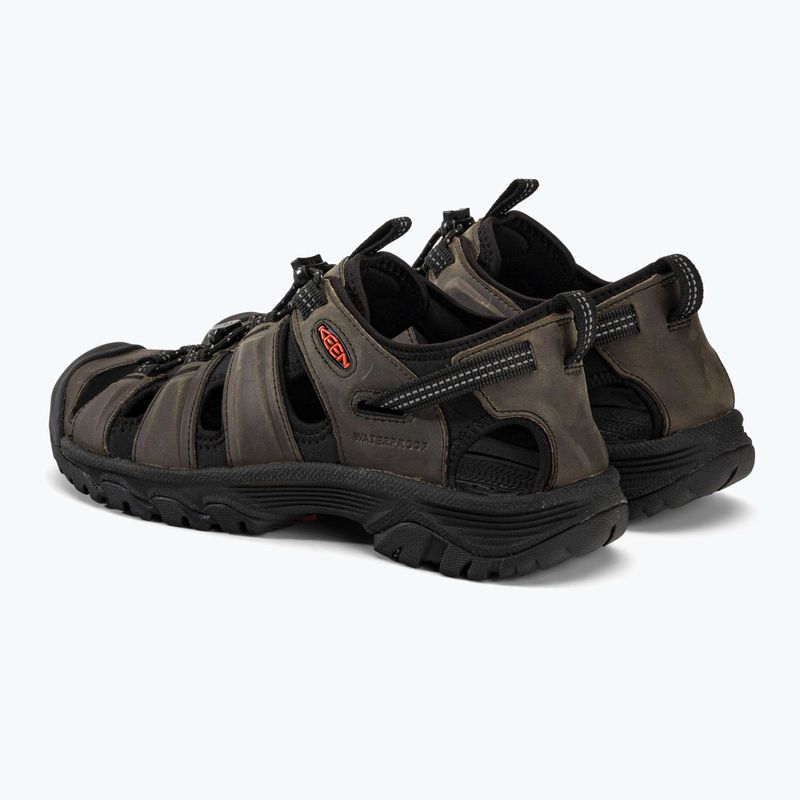 KEEN Targhee III pánske sandále sivé/čierne 3