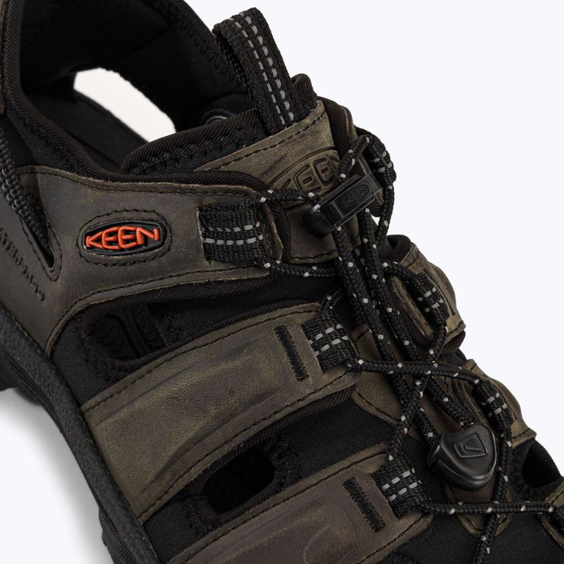 KEEN Targhee III pánske sandále sivé/čierne 8