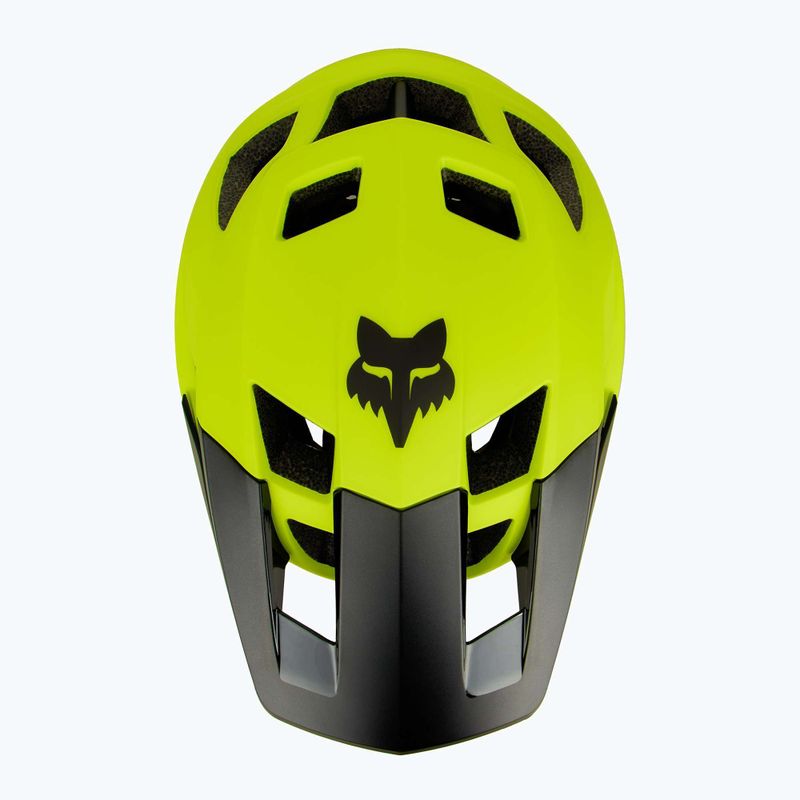 Cyklistická prilba Fox Racing Dropframe fluorescent yellow 5