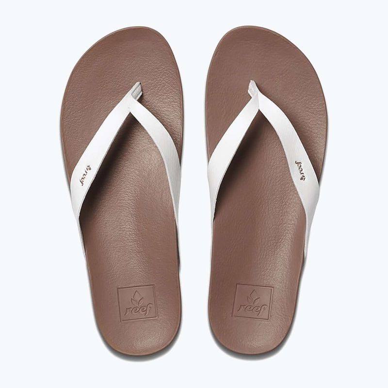Dámske žabky REEF Cushion Cloud bielo-hnedé RFA3FDSCLD 11