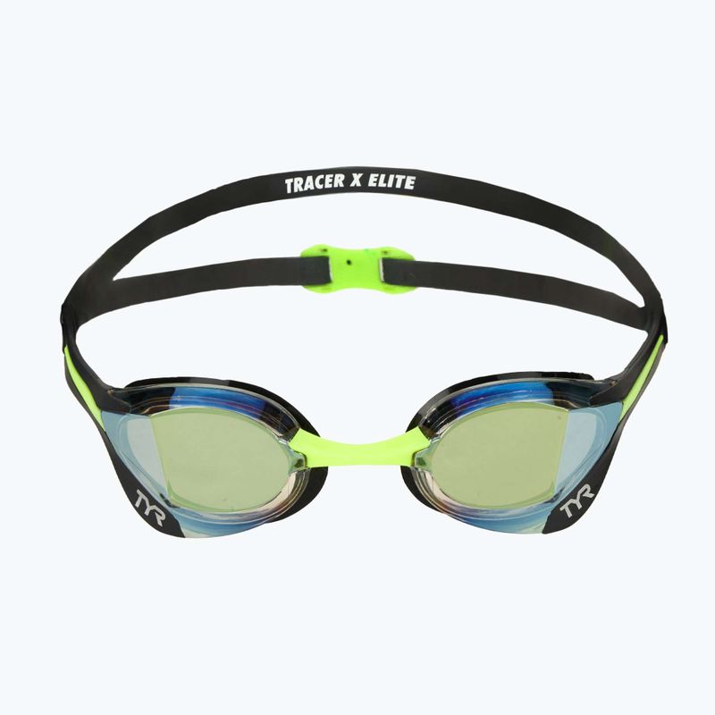 Plavecké okuliare TYR Tracer-X Elite Racing Mirrored black/lime 2