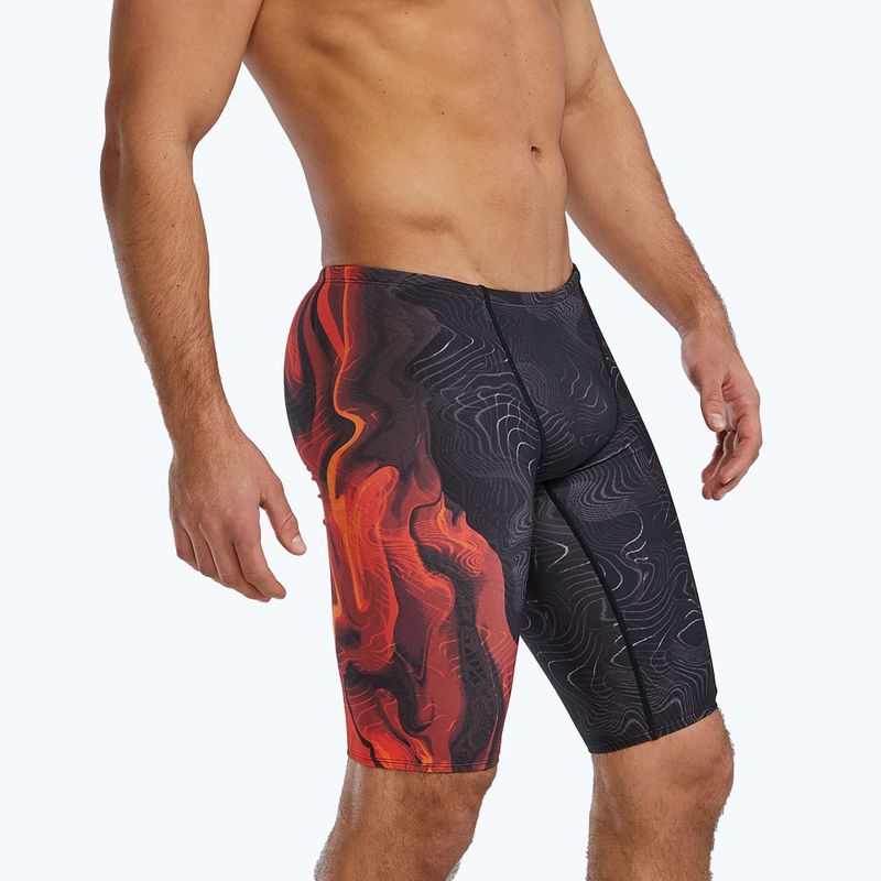 Pánske  plavky jammery Tyr Durafast Elite Firestorm metalic fire 4