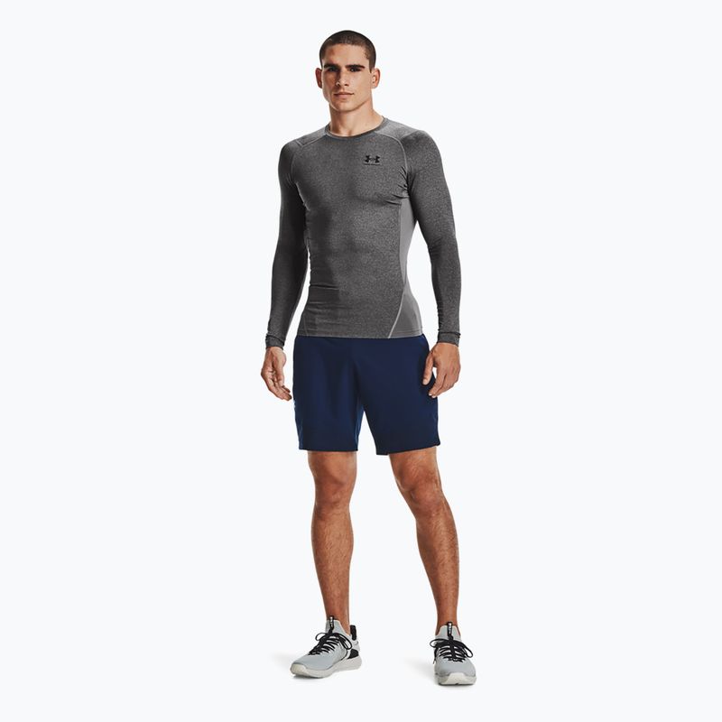 Pánske tričko Under Armour HG Armour Comp grey training longsleeve 1361524-090 2