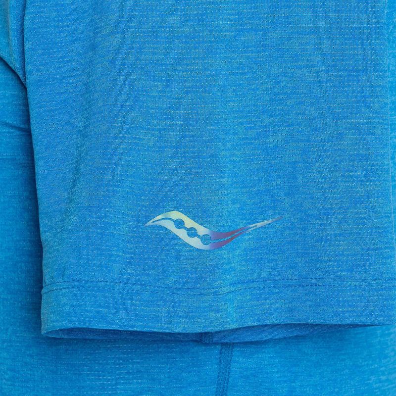 Pánske bežecké tričko Saucony Stopwatch cobalt heather 5