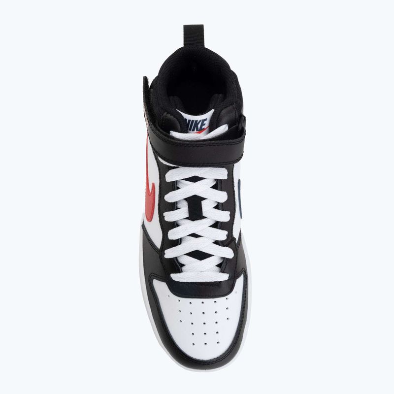 Topánky Nike Court Borough Mid 2 white/white/black/university red 5