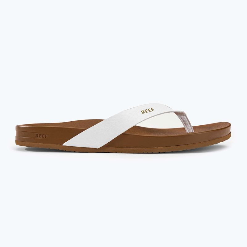 Dámske žabky REEF Cushion Cloud bielo-hnedé RFA3FDSCLD 2