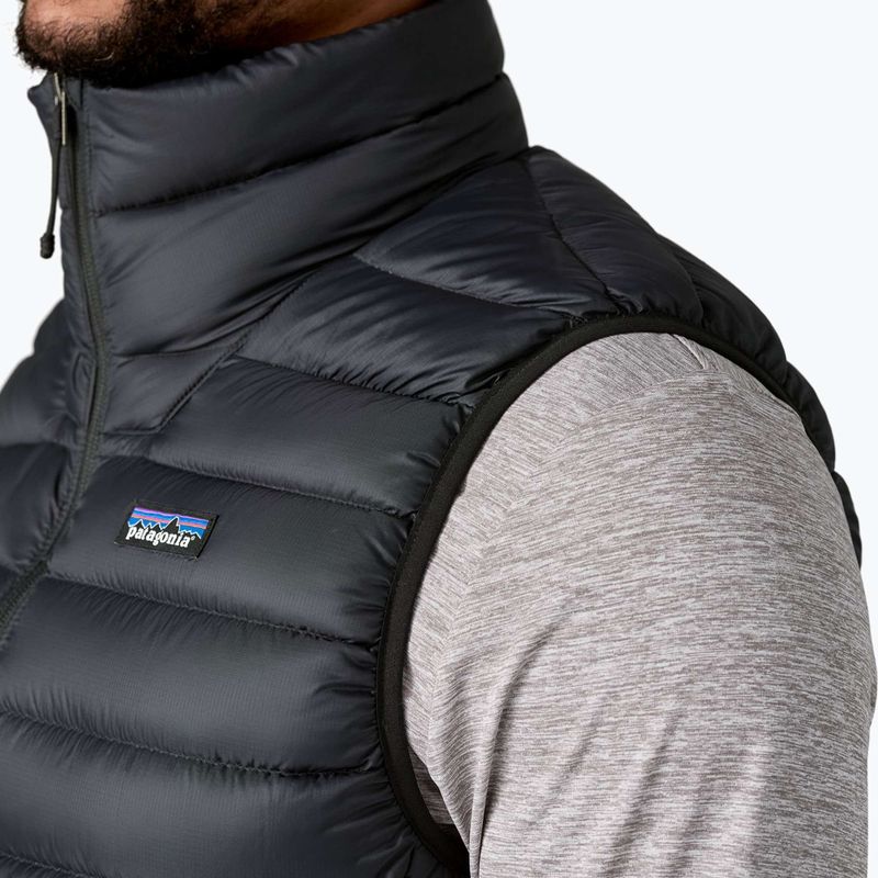 Pánsky sveter Patagonia Down bez rukávov čierny 6